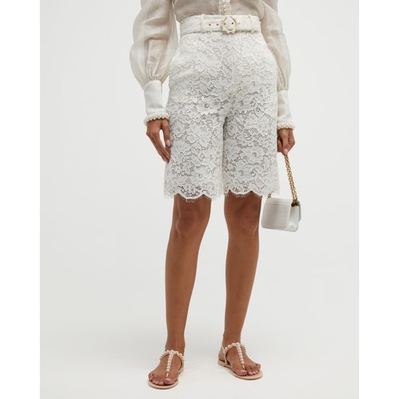 Zimmermann High Tide Lace Long Line Shorts - Picture 7 of 14